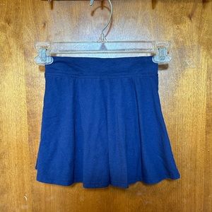Little Kids Navy Blue Skater Style Skort